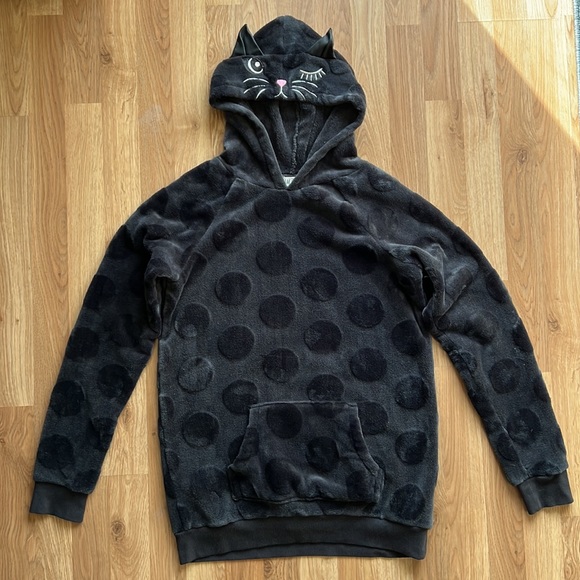 H&M kids soft hoodie with cat hood - Picture 3 of 6